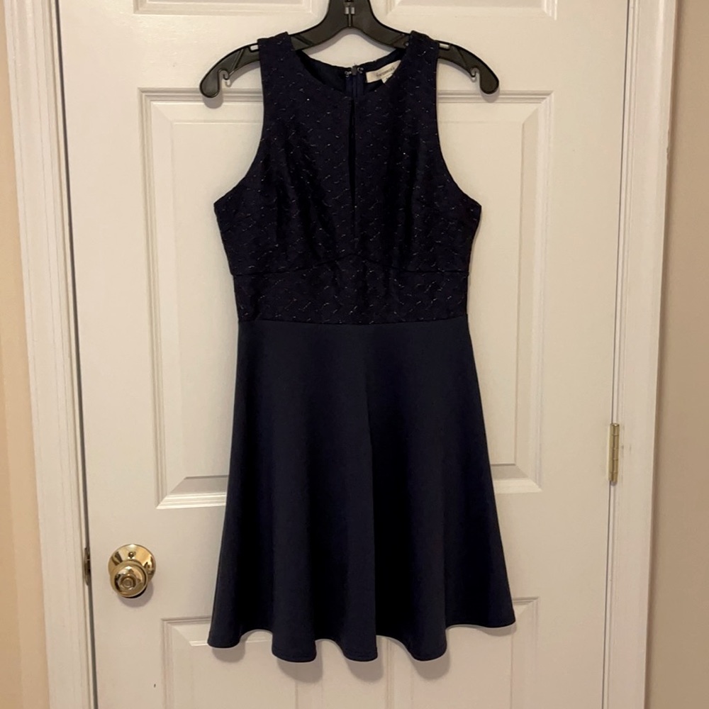 Navy Blue dress with sparkles